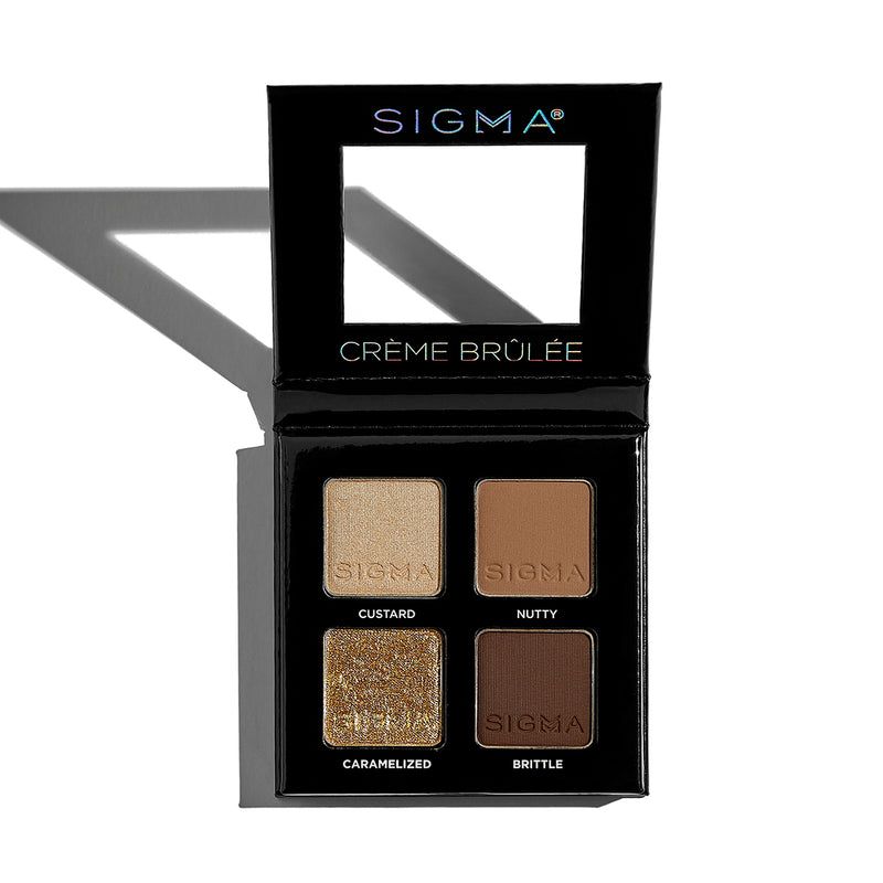 CRÈME BRÛLÉE EYESHADOW QUAD OPEN