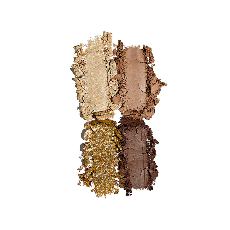 CRÈME BRÛLÉE EYESHADOW QUAD SWATCHES