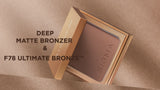 DEEP MATTE BRONZER WITH F78 ULTIMATE BRONZER BRUSH DEMO VIDEO
