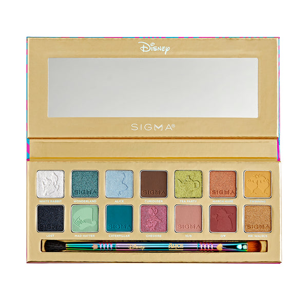 DISNEY ALICE IN WONDERLAND EYESHADOW PALETTE OPEN