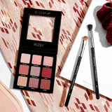 E54 MEDIUM SWEEPER™ BRUSH WITH ROSY EYESHADOW PALETTE