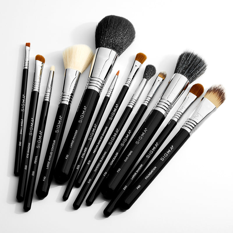 E75 ANGLED BROW BRUSH WITH OTHER BRUSHES