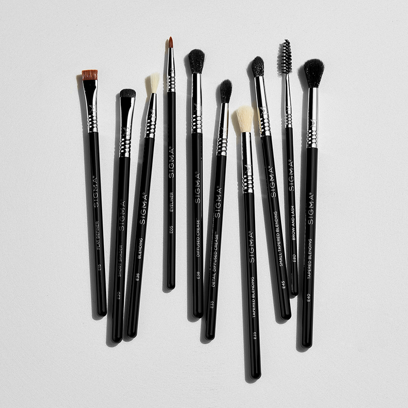 E80 BROW AND LASH BRUSH WITH OTHER BRUSHES