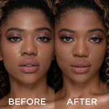 Soft Focus Setting Powder - Cinnamon Before After